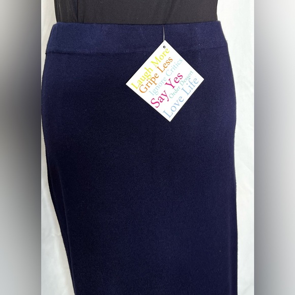 NWT Gretchen Scott Navy Sailor Skirt Size Lg - Picture 7 of 9